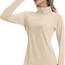FKEEP Women's Sun Shirts Long Sleeve Athletic Jackets UPF 50+ Top with Thumb Holes Quick Dry for Golf Tennis Hiking (L)