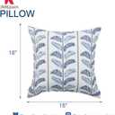 Outdoor Pillows, Pack of 2 Waterproof Decorative Throw Pillows with Inserts, 18x18 Square Pillows for Bed, Couch, Sofa and Patio Furniture