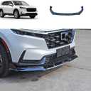 Front Bumper Lip Splitter Kit Compatible with Honda CRV 2023 2024 Hybrid Version Lower Chin Spoiler Splitter Cover Exterior Car Accessories ABS 3PCS(Glossy Black Style) Not Fit Hybrid Sport