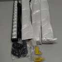 4 Pack 45W LED Black Light Bar, Blacklight with 6.6ft Cord+Switch, Light Up 26x26ft, Glow in The Dark for Halloween, Party, Birthday, Body Paint, Fluorescent Poster, Bedroom