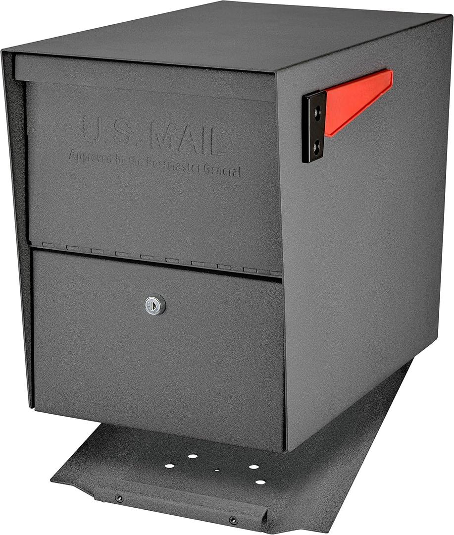 Mail Boss 7205 Package Master Curbside Locking Security Mailbox | Granite 21.5 x 12 x 16.5 inches