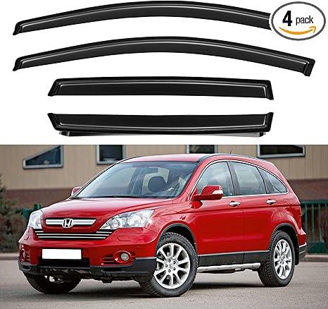 Window Visors Rain Guards for 2007 2008 2009 2010 2011 Honda CRV, Out-Channel Window Vent Wind Deflectors Visors Shades for 07-11 CR-V SUV