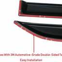 4pcs Side Window Wind Deflectors,Outside Mount Shade Sun rain Guards,Dark Smoke Visors for 2003-2008 Toyota Matrix E130 / Pontiac Vibe 94455