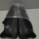 Non Slip Work Shoes for Men Slip on Waterproof Kitchen Chef Restaurant Walking Sneakers Comfortable Food Service Working Footwear Leather Nursing Shoe (8.5 Wide, Black)