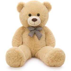 MaoGoLan Giant Teddy Bear Plush Toy - Ultra Soft & Cute Large Stuffed Animal 39 inches, Perfect for Baby Showers, Birthdays, Valentines Day Gifts (Kids, Couples, Family), Tan