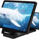 10" Big Screen Phone Magnifier, Screen Magnifier for Cell Phone, 3D HD Foldable Design Screen Magnifier Version for Movies, Videos and Gaming (Black)