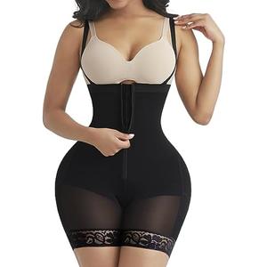 SHAPELLX Fajas Colombianas Shapewear for Women Tummy Control Plus Size Postpartum Body Shaper Butt Lifting Bodysuit.M