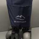 Beach Wagon with Big Wheels for Sand, Heavy Duty Harder Sand Collapsible Folding Wagon with All-Terrain 9" Pneumatic Ballon Tires, Utility Wagon for Garden Sports Camping Outdoor Activities (Navy Blue)