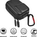 Mini Carrying Case, Hard Protective Case Travel Portable Storage Case Shell for Hero11/10/9/8/7/6/5, DJI Osmo Action 3/4 ACTION 5, YI Action Camera and More (Black