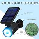 Bionic Spotlight Deluxe by Bell+Howell Solar-Powered Spot Light 25 Feet Motion Sensor, Sun Panels, Waterproof Frost Resistant Patio, Yard and Outdoor Lighting As Seen On TV, Black…