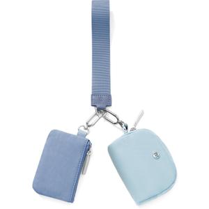 Mum's Memory Mini Zip Around Wristlet Wallets for Women -KeyChain Wallet with Detachable Dual Pouch Wristlet -Key Chain Coin Purse Small Wallets