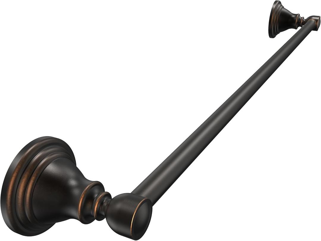 Towel Bar 24inch, Stainless Steel Bathroom Towel Rack Wall Mounted, Heavy Duty Towel Rod, Towel Holders for Bathroom, Kitchen (Oil Rubbed Bronze)