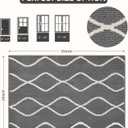 Mud Mats for Dogs Large, Dirt Trapper Mud Mats for Dogs Indoor Entrance for Food and Water Non-Slip Dog Bed Machine Washable Door Mat Indoor for Muddy Paws 35"x24" Grey (Grey Wave Pattern)