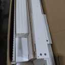 Garvee Tall Kitchen Pantry Cabinet, 70" Pantry Storage Cabinet with Countertop, Fluted Kitchen Hutch Cabinets with Doors and Drawer, Freestanding Cupboard for Dining Room, Living Room, Antique White