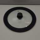 Anaeat Silicone Universal Lid for Pots, Pans and Skillets - Tempered Glass Covered with Heat Resistant Silicone Rim Fits 10", 11" and 12" Diameter Cookware -Easy to Use Replacement Frying Pan Cover