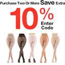 ARRUSA Women's Super Sexy Shiny Sheer Control Top Footed Tights Silk Stockings Ultra Shimmery High Waist Pantyhose (Black)