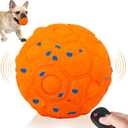 Interactive Dog Toys Ball, 3Modes Automatic Moving Bouncing Dog Toys for Aggressive Chewers, (Orange)
