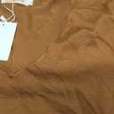 Bgklfeo Women's Long-Sleeve Pullover Lightweight Soft V-Neck Casual Sweater Top Brown, XL