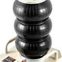 VEVOR Air Jack, 3 Ton/6600 lbs Triple Bag Air Jack, Airbag Jack with Six Steel Pipes, Lift up to 17.7 inch/450 mm, 3-5 s Fast Lifting Pneumatic Jack, with Side Handles for Car, Garage, Repair (White)