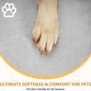 001SDog Bed Washable Mat High Resilience Foam Kennel Mat with Anti-Slip Bottom Soft Flannel Crate Pad for Small Medium, 29" x 21" Dog Cat Sleeping Floor Pad