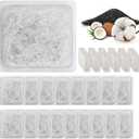 Replacement Filters for Kastty Ceramic Cat Water Fountain, 18 Pack Food Grade Water Fountain Filter with 6 Pack Replacement Pump Filters, Made of Activated Carbon and PP Cotton