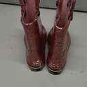 Western Chief Girl's Glitter Waterproof Rain Boot with Easy Pull on Handles, Perfect Lightweight Rain Boots for Kids Size 10