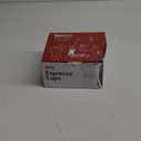 Sweese 3.5oz Porcelain Espresso Cups Set of 4, Mini Coffee Mugs Demitasse Cups - Red