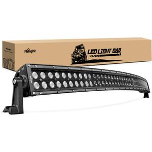 Nilight - 71015C-A 50Inch 288W Curved LED Work Light Driving Fog Lamp LED Light Bar Offroad Lighting for SUV UTE ATV Truck 4x4 Boat