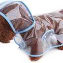 Pet Raincoat,Small Dog Waterproof Puppy Raincoat Coat Transparent Pet Dog Rainwear Clothes for Small Dogs Cats (XL,Bule) (XL-Back 13.8'' For <13lb dogs, Blue)