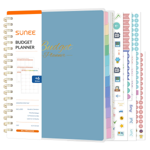 SUNEE Budget Planner - Deluxe Monthly Budget Book