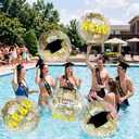 Gold 10 Pcs 16 Inch 2026 Graduation Beach Balls Pool Floats Inflatable Grad Beach Ball Congrats Sign Bulk Prep for Grad Class of 2026 Swimming Pool Graduation Party Supplies Favors