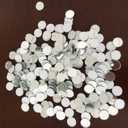 200pcs Round Mirror Mosaic Tiles,10mm (3/8") Small Real Glass Circles for DIY Crafts, Disco Balls, Vase & Frame Decoration - Smooth Edge Bulk Mosaic Supplies(Dia 1x1cm)