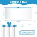 2 x Cat Litter Box Liners 60 Count, Waste Bags for Self-Cleaning Cat Litter Box, Replacement Extra Large Cat Litter Box Liners, 26 x 15.7 Inches3 Packs/60 Counts (Blue)