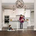 Regalo Safety 56"-130" Metal 2-in-1 Super Wide Baby Gate & Play Yard
