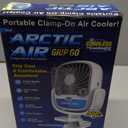 Arctic Air Grip Go Evaporative Cooler, Cordless & Portable Fan with 3 Speeds, Universal Clamp 360 Degrees Head Swivel, USB Charging, 5-Hour Battery, Personal for Home, Office, Car More, White