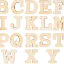 3 Inch 174 Pieces Unfinished Wood Letters Crafts Unpainted Wooden Alphabet Letters for Sign Wall Decor Homemade(with Extras)
