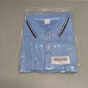 Men's Golf Polo Shirts Short Sleeve Striped Casual Polo Shirts for Men Dry Fit Tennis T-Shirt Tops (Blue, XL)