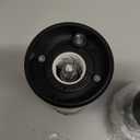 Electric Salt and Pepper Grinder Set - Rechargeable Automatic Salt and Pepper Shakers, Kitchen Appliances with External Adjustable Coarseness, Larger Hopper for Cooking, Home Gifts(2 Pack,Black/Black)