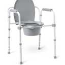 Brand New Elongated Seat Bedside Commode Potty Chair