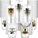 Rngmsi Graduation Cups Class of 2026-50 Pcs Lawyer Graduation Decorations 2026, 12 OZ Grad Disposable Plastic Cups for College, Grad Tableware Centerpieces Party Favors Decor