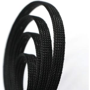 30ft PET Expandable Sleeving Wire Cable Sleeve (1/2", Black)