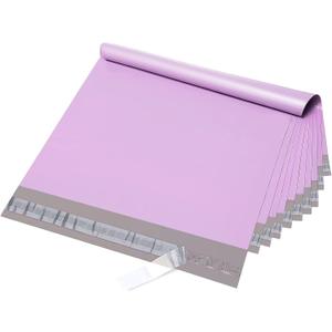 Fuxury Large Poly Mailers 24x24 Inch 50 Pcs, Waterproof Shipping Bags for Clothing, Strong Adhesive Shipping Envelopes for Small Business Suppliers, Self Seal Mailers Poly Bags Mailing Bags Purple
