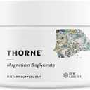 THORNE - Magnesium Bisglycinate - Powdered Magnesium Formula - Support Restful Sleep, Muscle Relaxation, Heart Health, and Metabolism* - NSF Certified for Sport - 60 Servings - 6.5 Oz Jar (6.5 Ounce (Pack of 1))