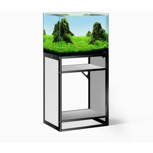 LANDEN Washed Oak Wood Metal Frame Stand, Three-Shelf for Fish Tanks up to 30 Gal, CLX60-60X45X80cm (23.6x17.7x31.49 in), for Fish Tanks and Reptile Terrariums, Home & Office Use