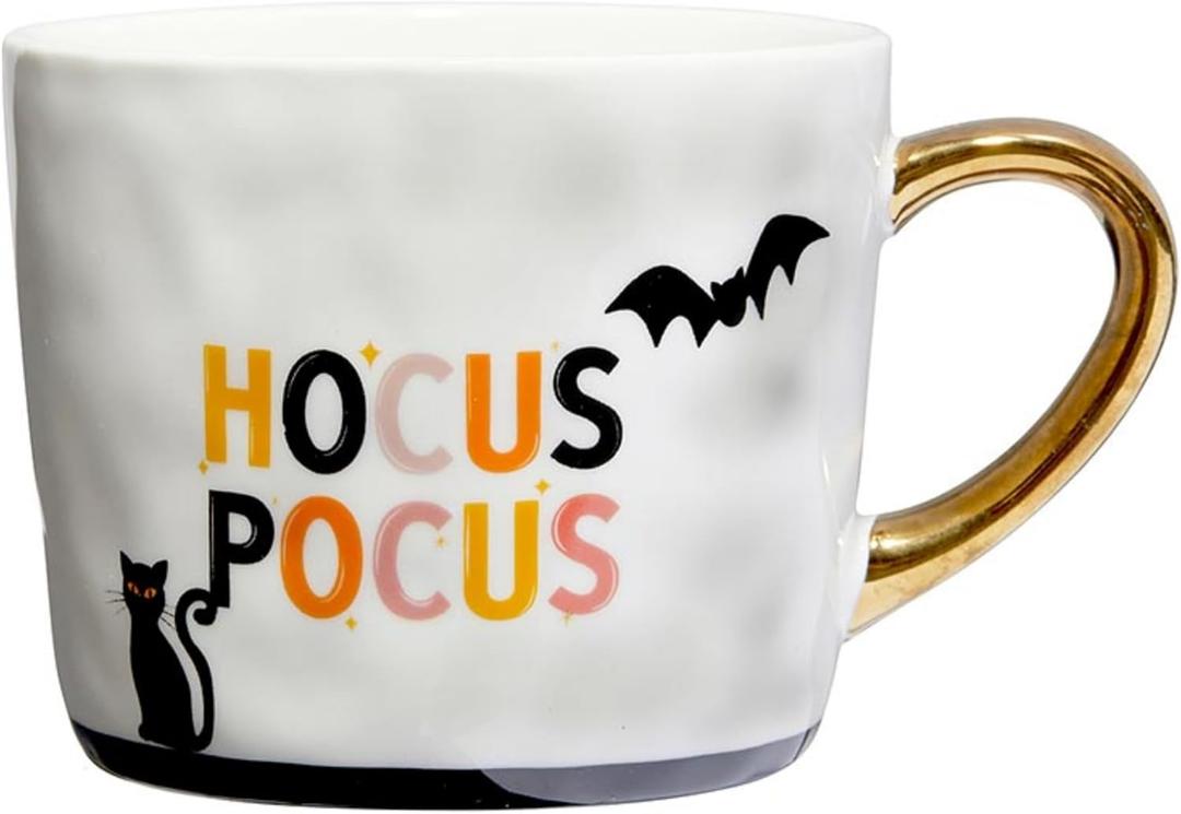 Faithworks Heartfelt Coffee Mug - Stoneware Coffee Cup/Mug with Gold Handle, 15-Ounce, Hocus Pocus