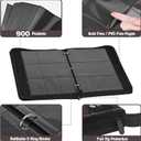 9-Pocket Trading Card Binder & Sports Card Book, 3-Ring Zipper Album Holds 900 Cards with 50 Removable Pages, Fits Standard 2.5" x 3.5" Game & TCG Cards, Water-Resistant PU Cover