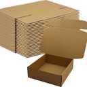 9x9x3 Inches Shipping Boxes Set of 25Brown Cardboard Boxes Recyclable Corrugated Mailers for Small Business, E-commerce, Gift Packaging Storage Boxes Products Box Self-Locking Folding Boxes