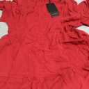 Women's Casual Summer Dress with Pockets V Neck Ruffle Sleeve A-Line Dresses L