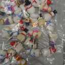 48 Pcs Winter Mini Resin Snowman Tiny Snowman Figurines with Colored Hat Garden Miniature Landscape Accessories Dollhouse Hide Crafts Decor (Cute)