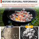 10.5" Charcoal Grate for Weber Charcoal Grills, Round Charcoal Grate for 14'' Weber Smokey Joe Silver&Gold Tuck-n-Carry, Heavy-Duty Steel 7439 Grill Grate for Weber Grill Parts